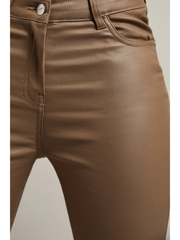 Moodo Damen-Hose kaffeebraun
