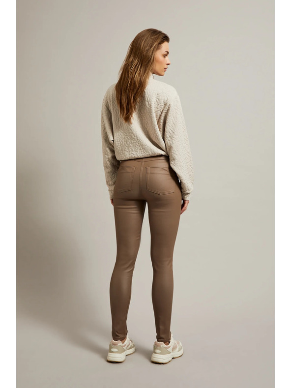Moodo Damen-Hose kaffeebraun