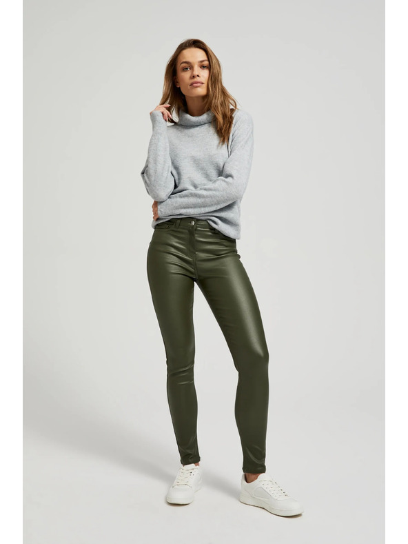 Moodo Damen-Hose frisches Olivgrün