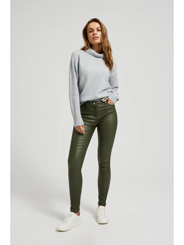 Moodo Damen-Hose frisches Olivgrün