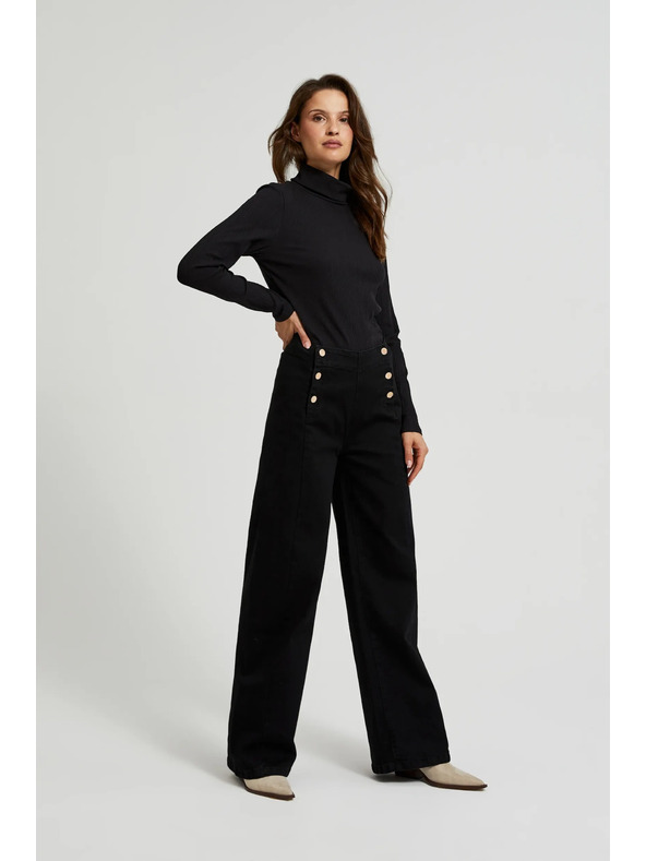 Moodo Damen-Hose schwarz Moodo