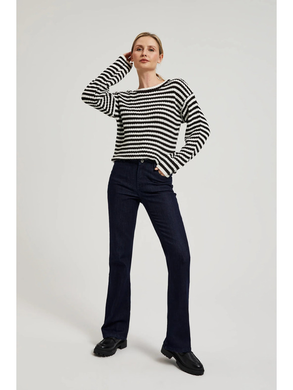 Moodo Damen-Jeans Dunkelblau
