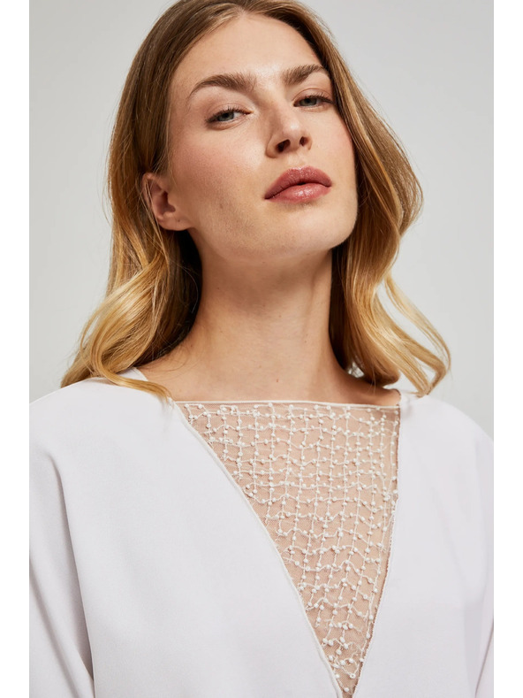 Moodo Damenbluse weiß