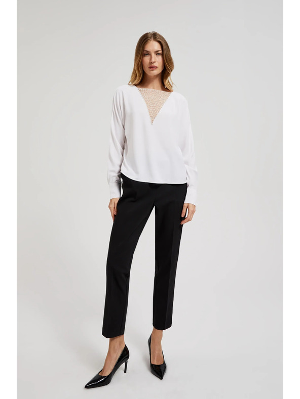 Moodo Damenbluse weiß