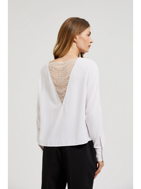 Moodo Damenbluse weiß