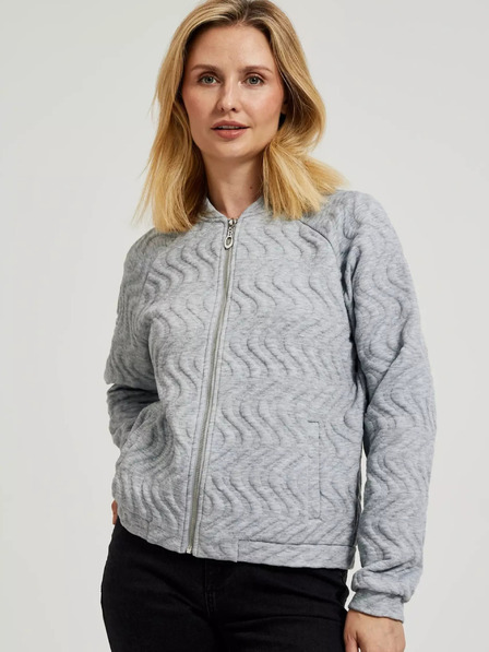 Moodo Damen-Sweatshirt hellgrau