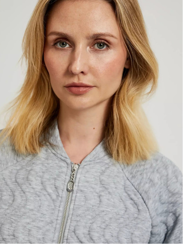 Moodo Damen-Sweatshirt hellgrau