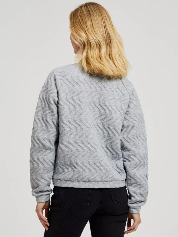 Moodo Damen-Sweatshirt hellgrau
