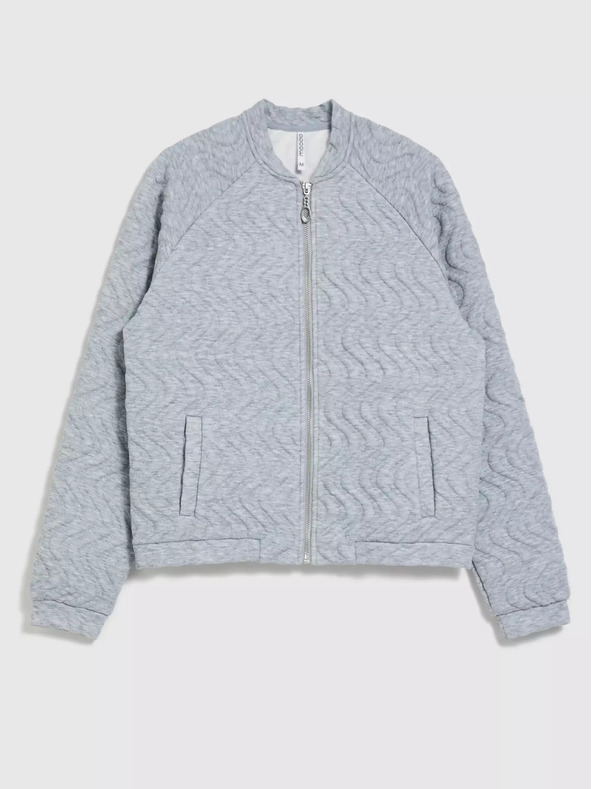 Moodo Damen-Sweatshirt hellgrau