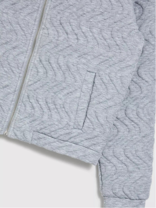 Moodo Damen-Sweatshirt hellgrau