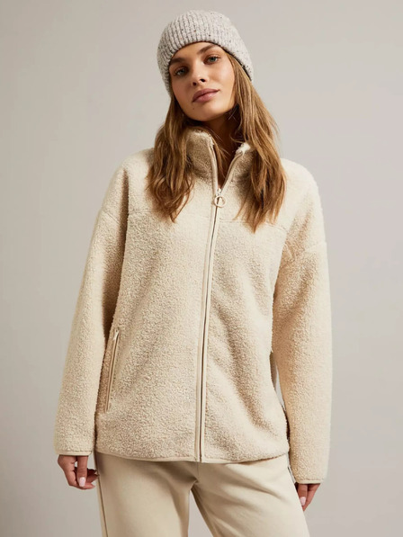 Moodo Damen-Sweatshirt hellbeige