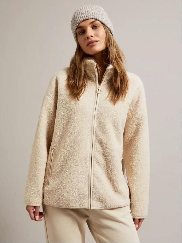 Moodo Damen-Sweatshirt hellbeige