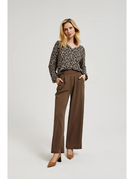 Moodo Damen-Langarmshirt mit Muster
