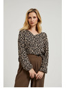 Moodo Damen-Langarmshirt mit Muster