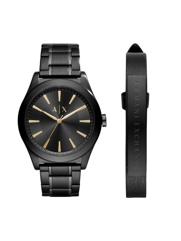 Armani Exchange Armani Exchange Herren Geschenkset Uhr Active und Armband