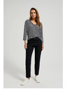 Moodo Damen Jeans Schwarz