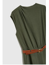 Moodo Khaki Overall mit Gürtel