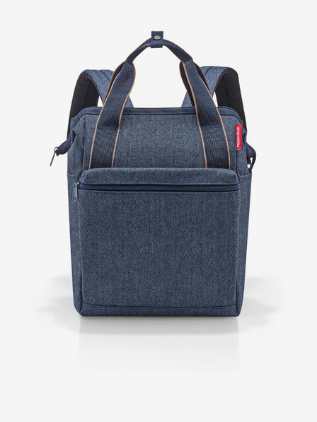 Reisenthel Dunkelblauer Jeans-Rucksack und Tasche 2-in-1 Reisenthel Allrounder R Herringbone Dark Blue