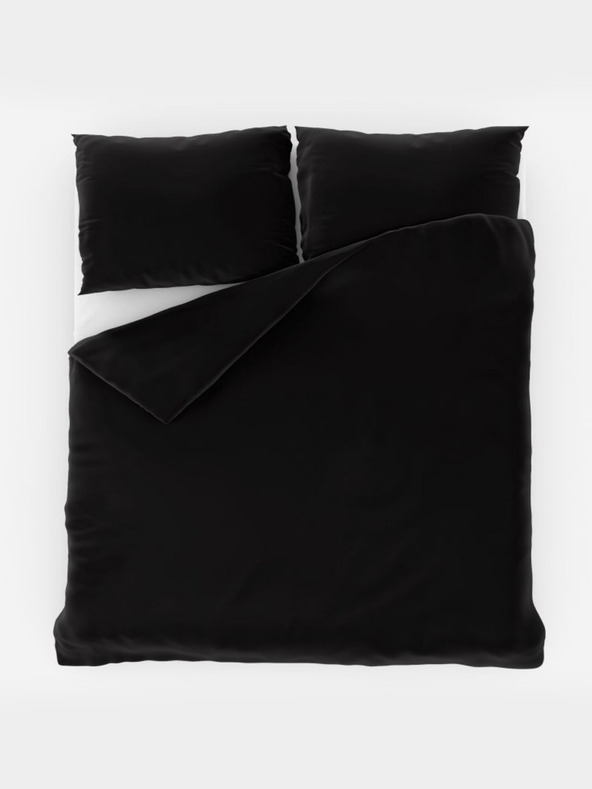 Kvalitex Satin French Extended Bedding LUXURY COLLECTION 1+2, 240x220, 70x90cm black