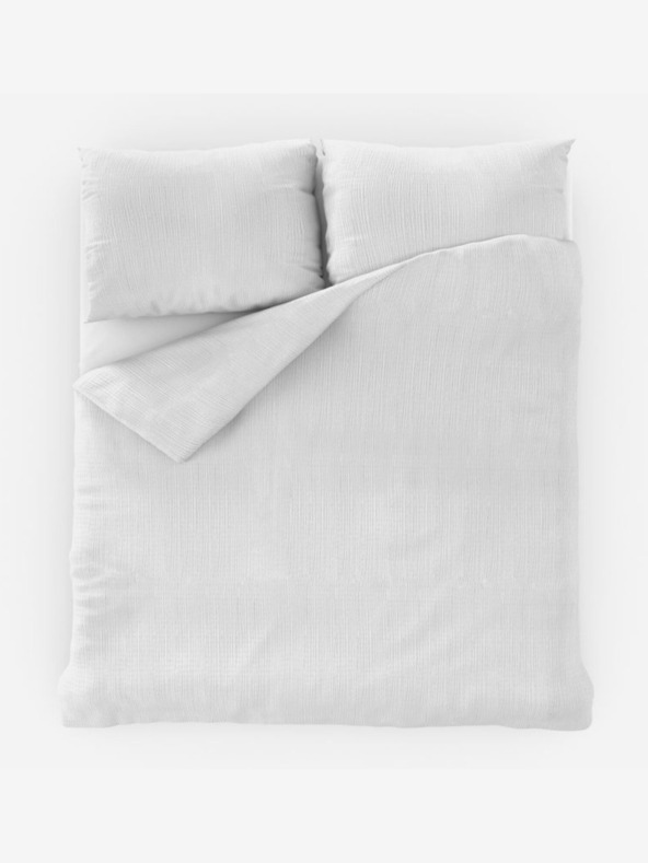 Kvalitex French Crepe Bedding 200x200, 70x90cm white Kvalitex