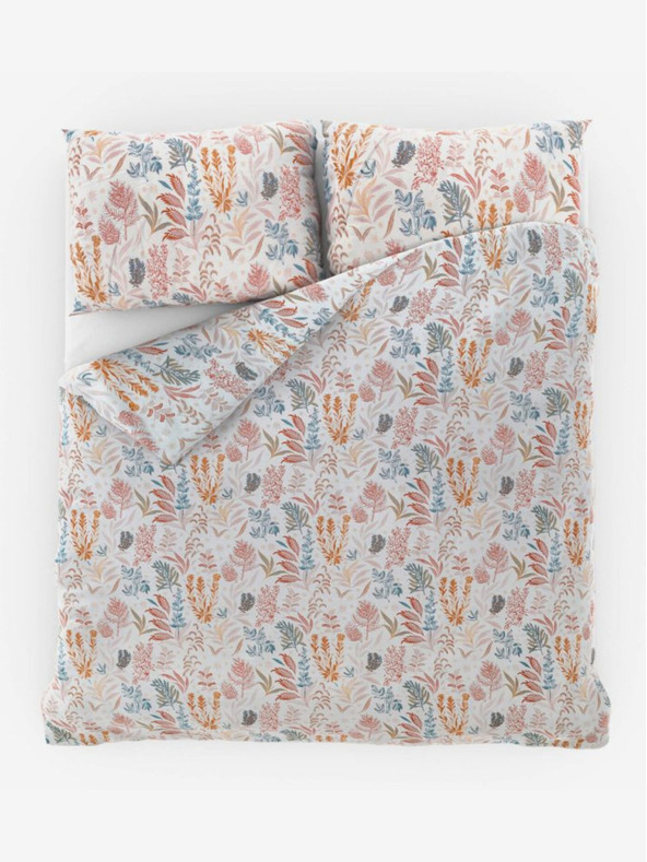 Kvalitex Satin French Bedding Luxury Collection 1+2, 200x200, 70x90cm Coral garden Kvalitex