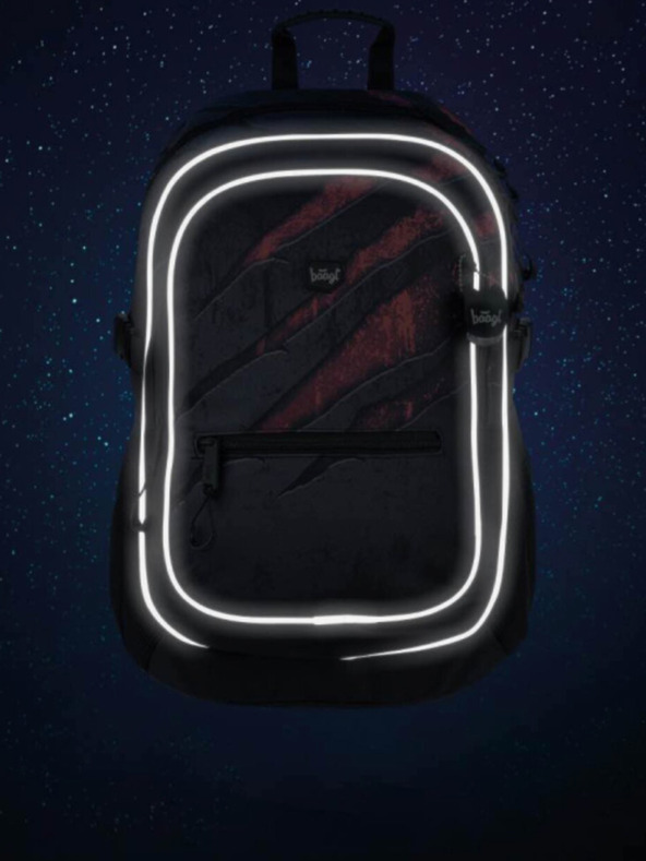 BAAGL  Grau 3er Set Core Lava: Rucksack, Mäppchen, Tasche Baagl