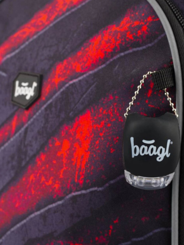 BAAGL  Grau 3er Set Core Lava: Rucksack, Mäppchen, Tasche Baagl