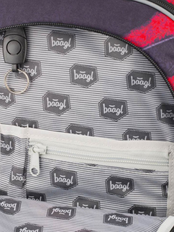 BAAGL  Grau 3er Set Core Lava: Rucksack, Mäppchen, Tasche Baagl