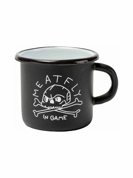 Meatfly Meatfly Emaille-Tasse 0,4 L | Schwarz | Volumen 0,4 L
