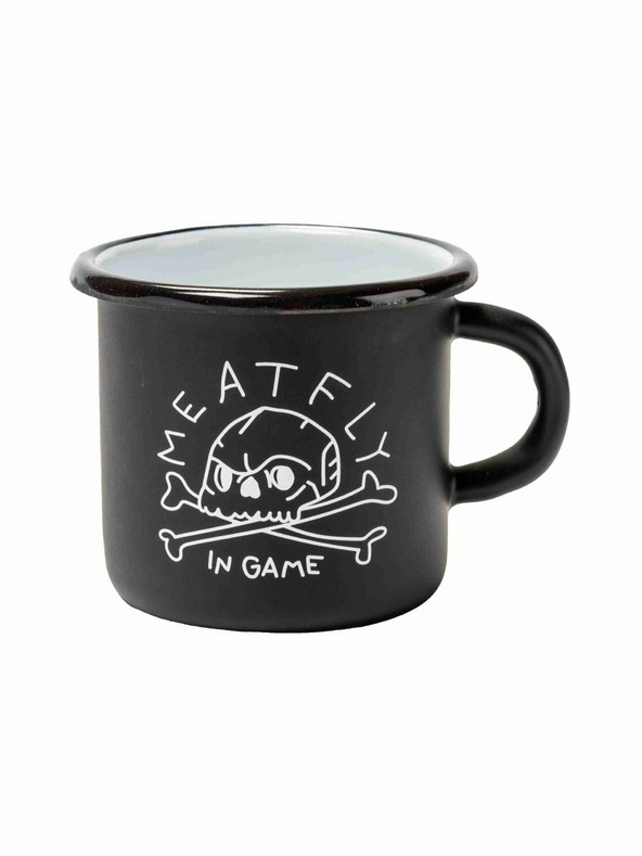 Meatfly Meatfly Emaille-Tasse 0,4 L | Schwarz | Volumen 0,4 L