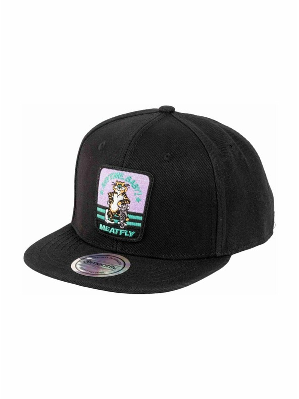 Meatfly Meatfly Basecap Alfy Snapback Black Tomcat | Schwarz