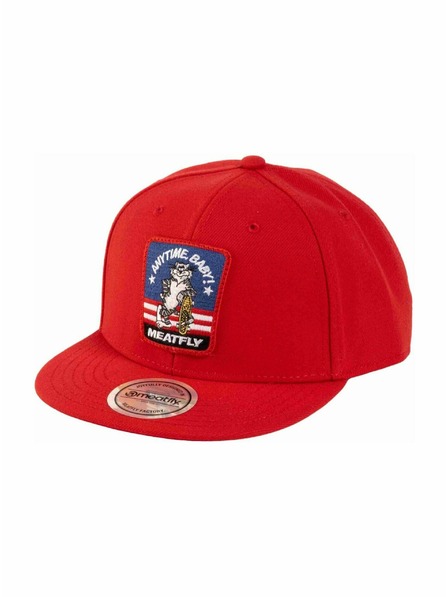 Meatfly Meatfly Basecap Alfy Snapback Red Tomcat | Rot