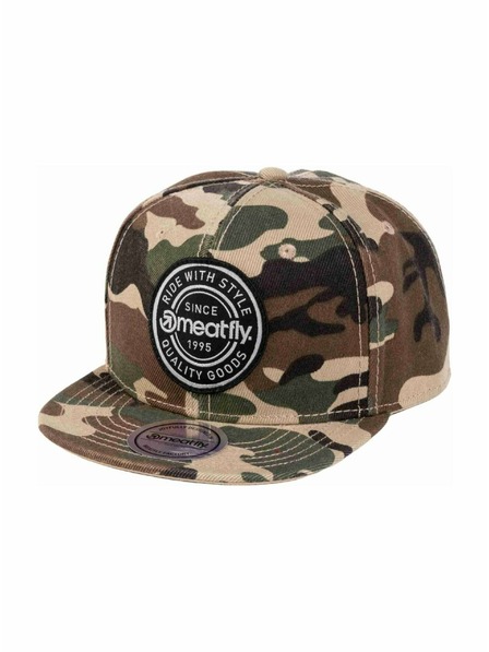 Meatfly Meatfly Basecap Alfy Snapback Camo Label | Camouflage