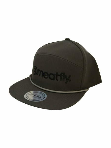 Meatfly Meatfly Basecap Creeper 6 Panel Snapback Grau / Schwarz Logo
