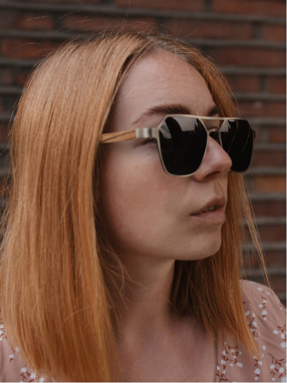 VEYREY VeyRey Sonnenbrille Orkat polarisiert Oval Schwarz Gläser Universal