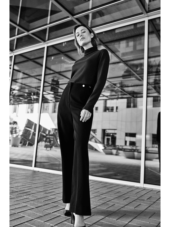 Moodo Schwarze Hose Moodo