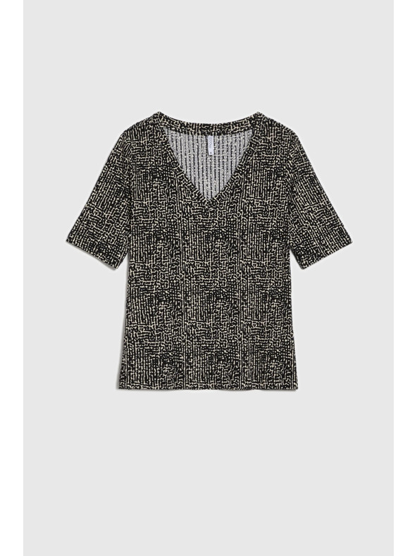 Moodo Gemusterte Bluse Moodo