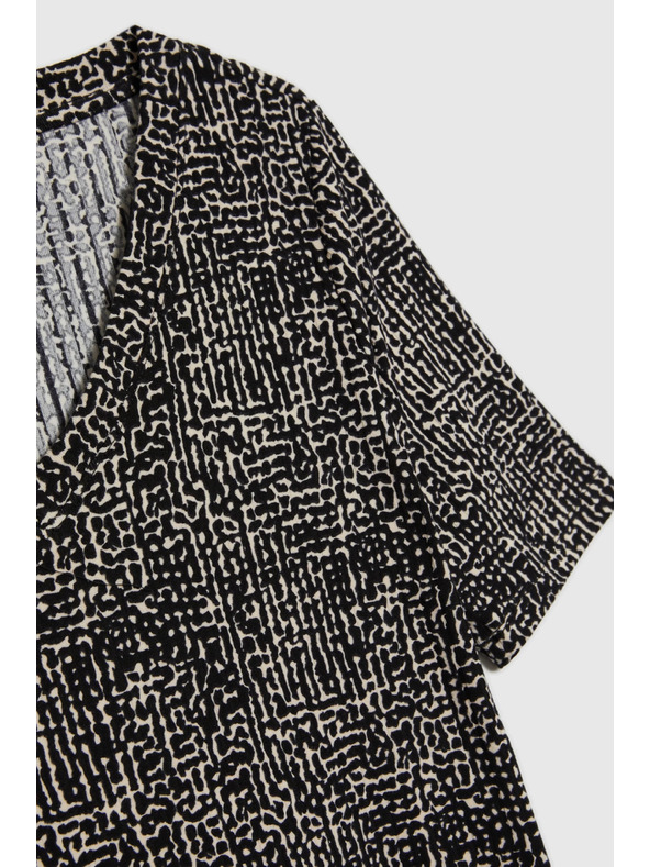 Moodo Gemusterte Bluse Moodo