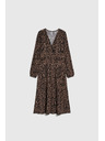 Moodo Braun gemustertes Kleid Moodo