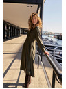 Moodo Khaki Blusenkleid Moodo