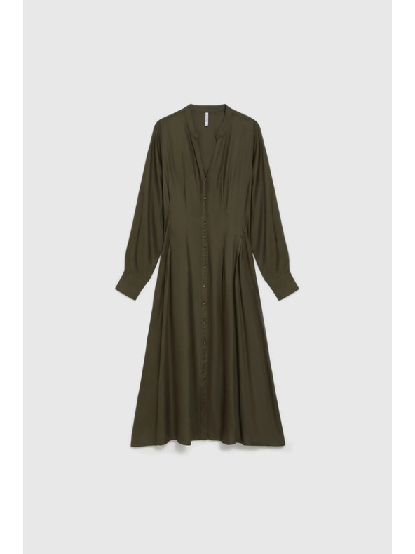 Moodo Khaki Blusenkleid Moodo