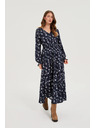 Moodo Dunkelblau Blusenkleid Moodo