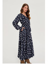 Moodo Dunkelblau Blusenkleid Moodo