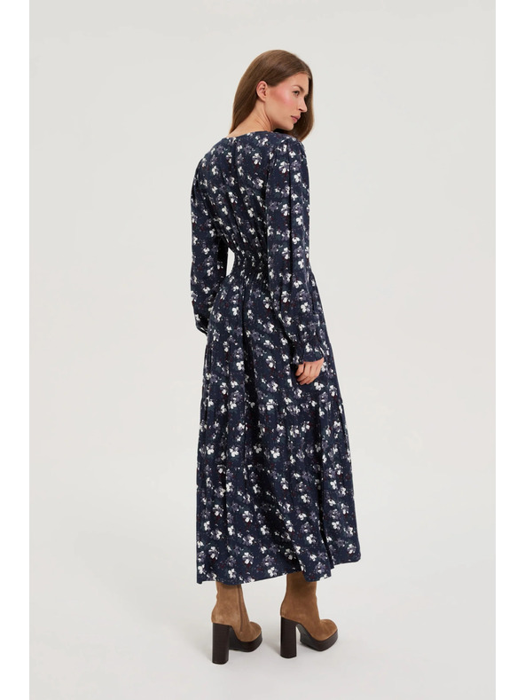 Moodo Dunkelblau Blusenkleid Moodo