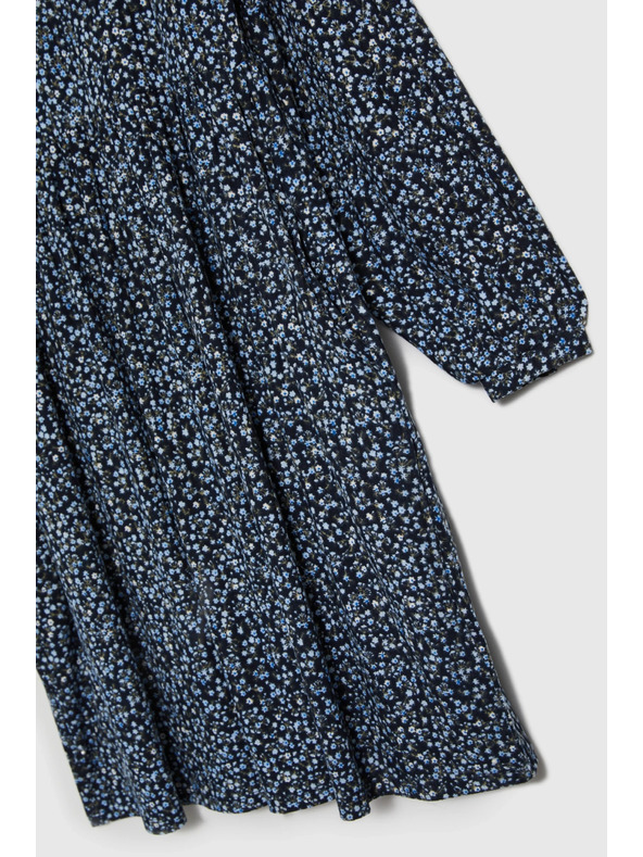 Moodo Blau gemustertes Kleid Moodo