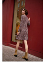 Moodo Lockeres gemustertes Kleid Moodo