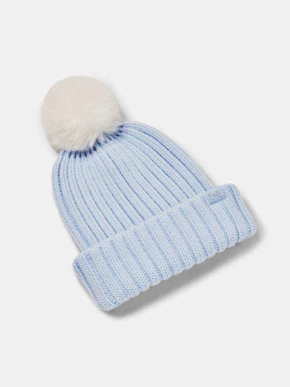 Under Armour Cap Under Armour W Halftime Pom Beanie-BLU