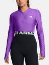 Under Armour Damen Shirt Under Armour HeatGear Rib 1/4 Zip LS-PPL