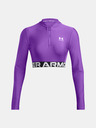 Under Armour Damen Shirt Under Armour HeatGear Rib 1/4 Zip LS-PPL