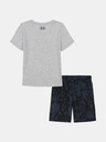 Under Armour Jungen Set Under Armour UA PRINTED SS SHORT SET-GRY